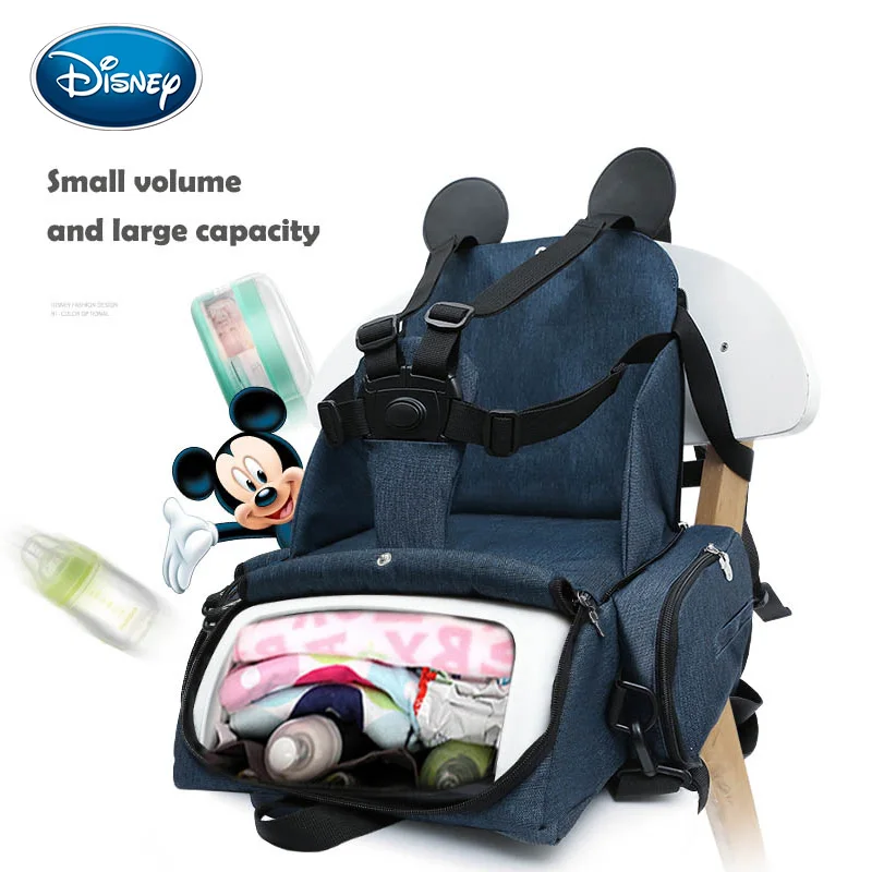 Disney Mummy Maternity Diaper Bag Large Nursing Travel Backpack Designer Sitting Stool Stroller Baby Bag Care Nappy Backpack