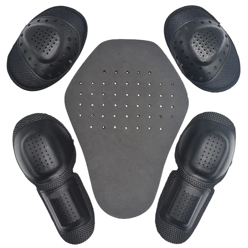 Motocross Chest pads Duhan 1 Set Motorcycle Jacket Built-in Pads Insert Protective Armor Removable Hard Shell Protectors