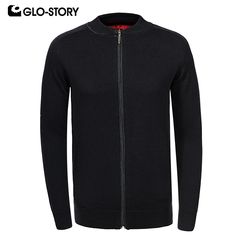 GLO STORY мужской 2019 Новый базовый свитер на молнии кардиган Sweter Masculina одежда MMY 5512| |