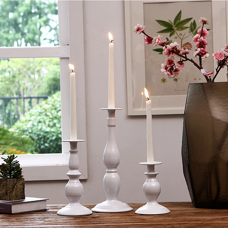 Crystal Wedding Tea Light Candle Holder Glass Candlestick Made Of Metal