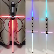 2 pcs/lot Star Wars Lightsaber KYLO REN cosplay lightsaber Led Light Sword Toys Cosplay Weapons Double Sabers LaserToys BoysGift