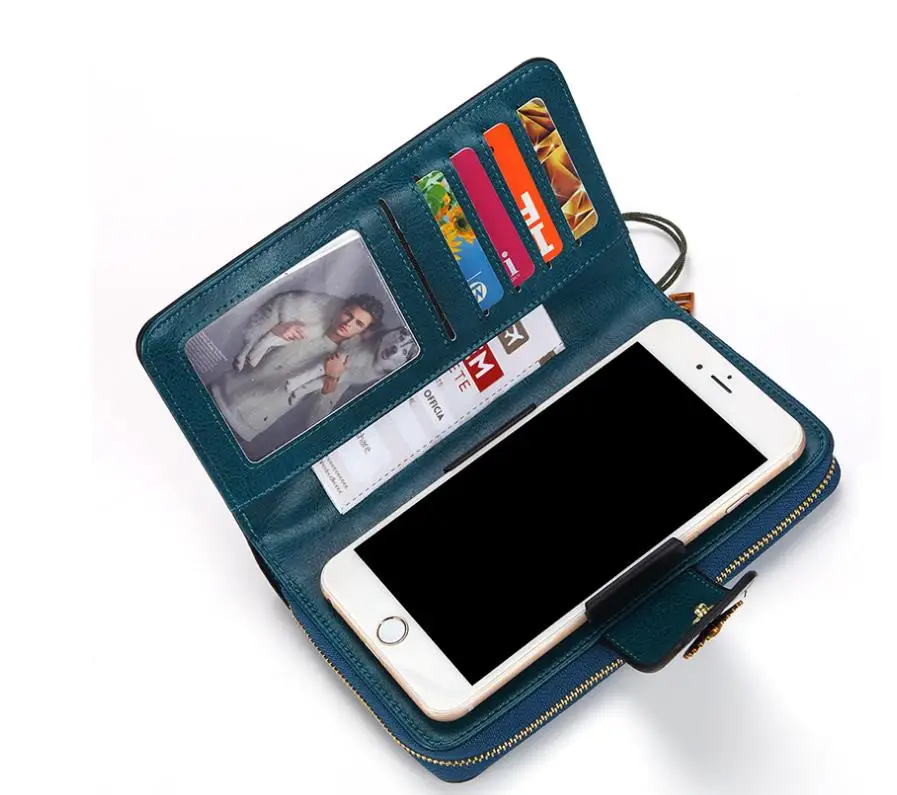 Высококачественный кожаный кошелек женский длинный Модный женский бумажник с застежкой молнией кожаный женский кошелек портмоне для карт женский клатч