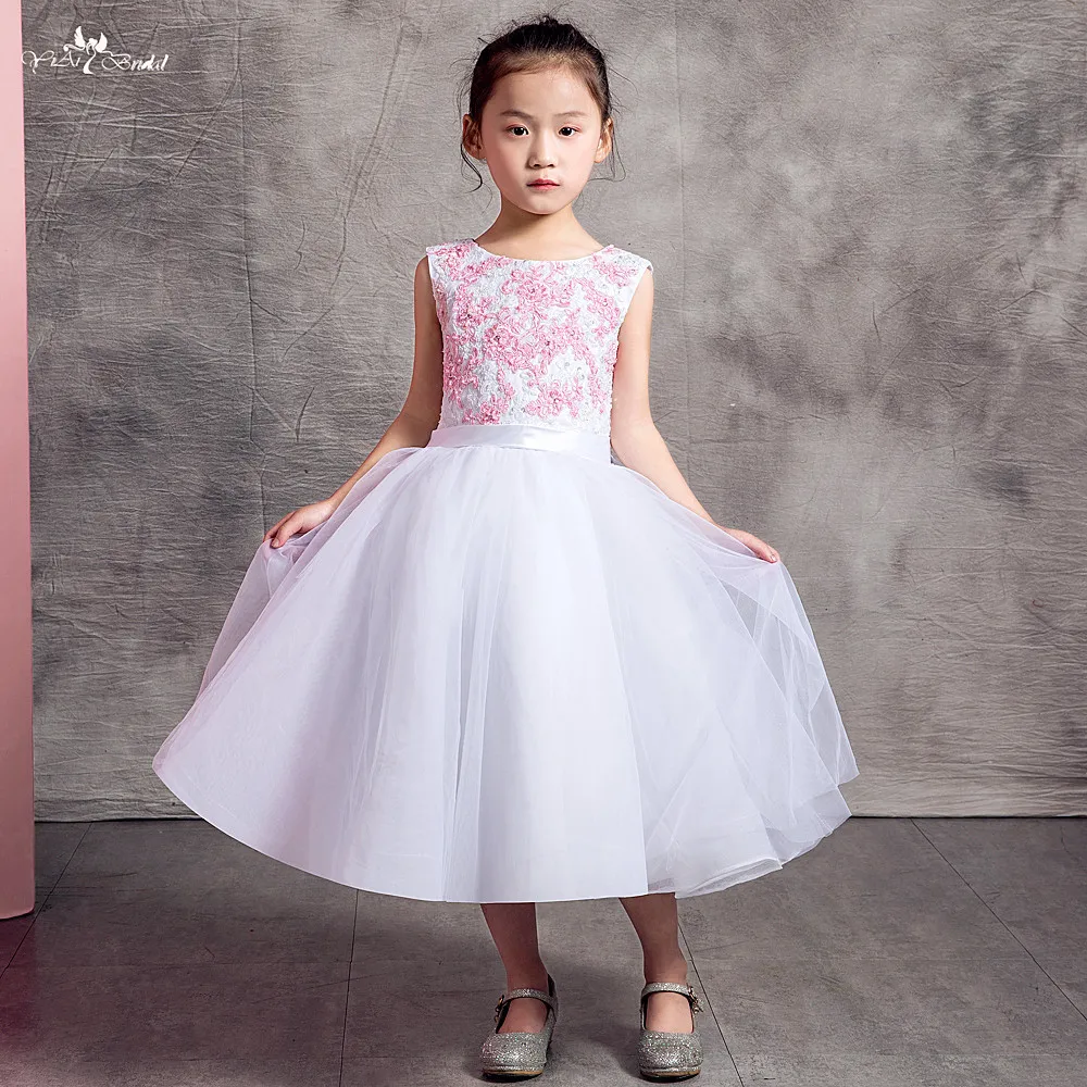 flower girl dresses with big bow in back