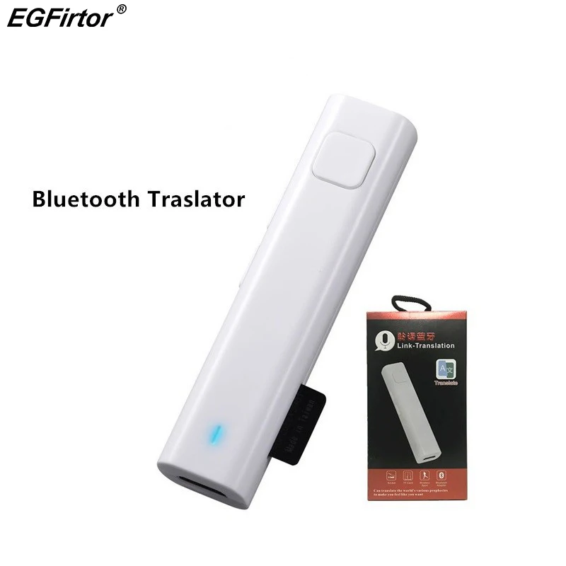 

Portable Bluetooth Translator Smart Headphone Voice Multi-language Travel Business TF Card Voice Text Interpreter Earphone