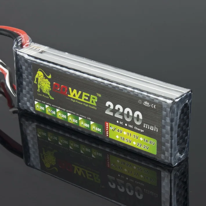 Lion power 2S Lipo батарея 7,4 V 2200mah 25C Max 40C JST T XT60 Разъем для RC Qudcopter самолет WLtoys K949 автомобиль 1/16 Revo игрушка