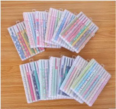 

South Korea Stationery Fresh Ten Neutral Pen Creative Color Pen Learning Stationery Cute 10 Set pen