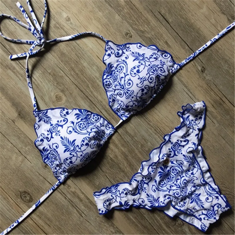 

Print Bikini Push Up Summer Swimsuit 2019 New Swimwear Women Bathing Suit Sexy Triangle Swimming Suit maillot de bain femme