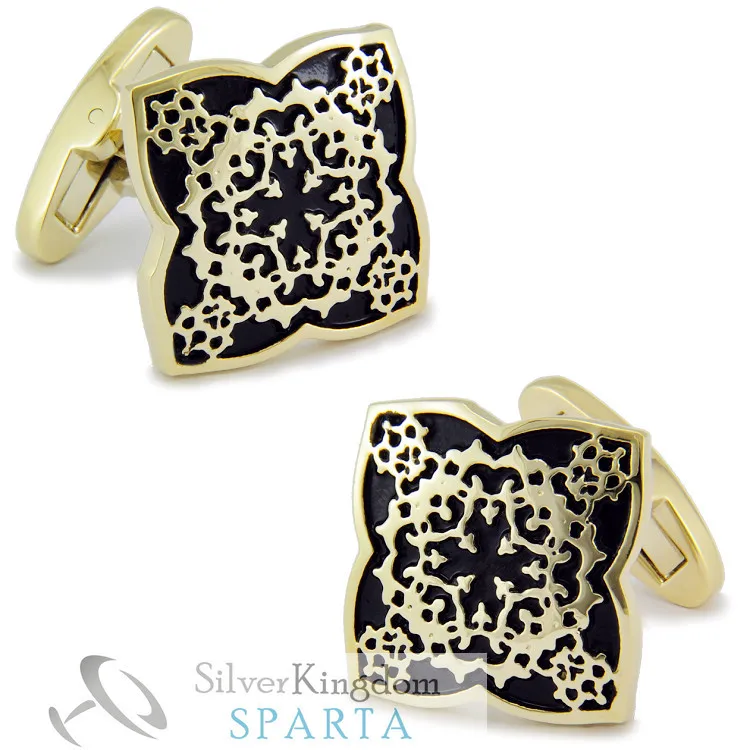 cheap SPARTA Ottoman Plated with Gold cufflinks men #039;s Cuff Links + Free Shipping !!!