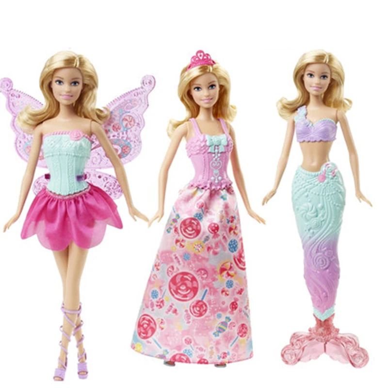 

Barbie Original Baby 18 inch Doll Toy Princess Mermaid Dress Up Birthday Party Present Kids Toys for Girls Gift Boneca Juguetes