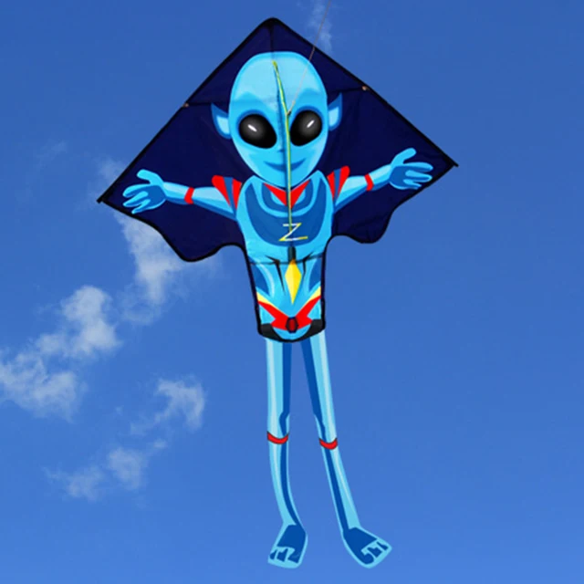 140 * 95cm Funny Alien Kite Large Easy Flying Kite with String and