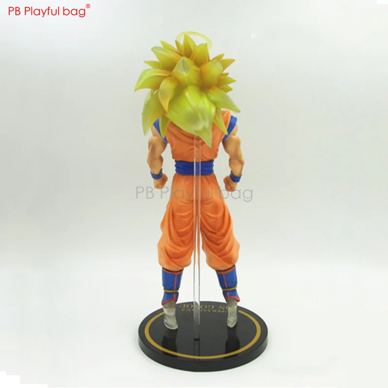 Очень большой размер 33 см дракон бал Супер Saiyan 3 Гоку фигурка ПВХ Коллекционная модель игрушки Аниме фигурки украшения комнаты HB12