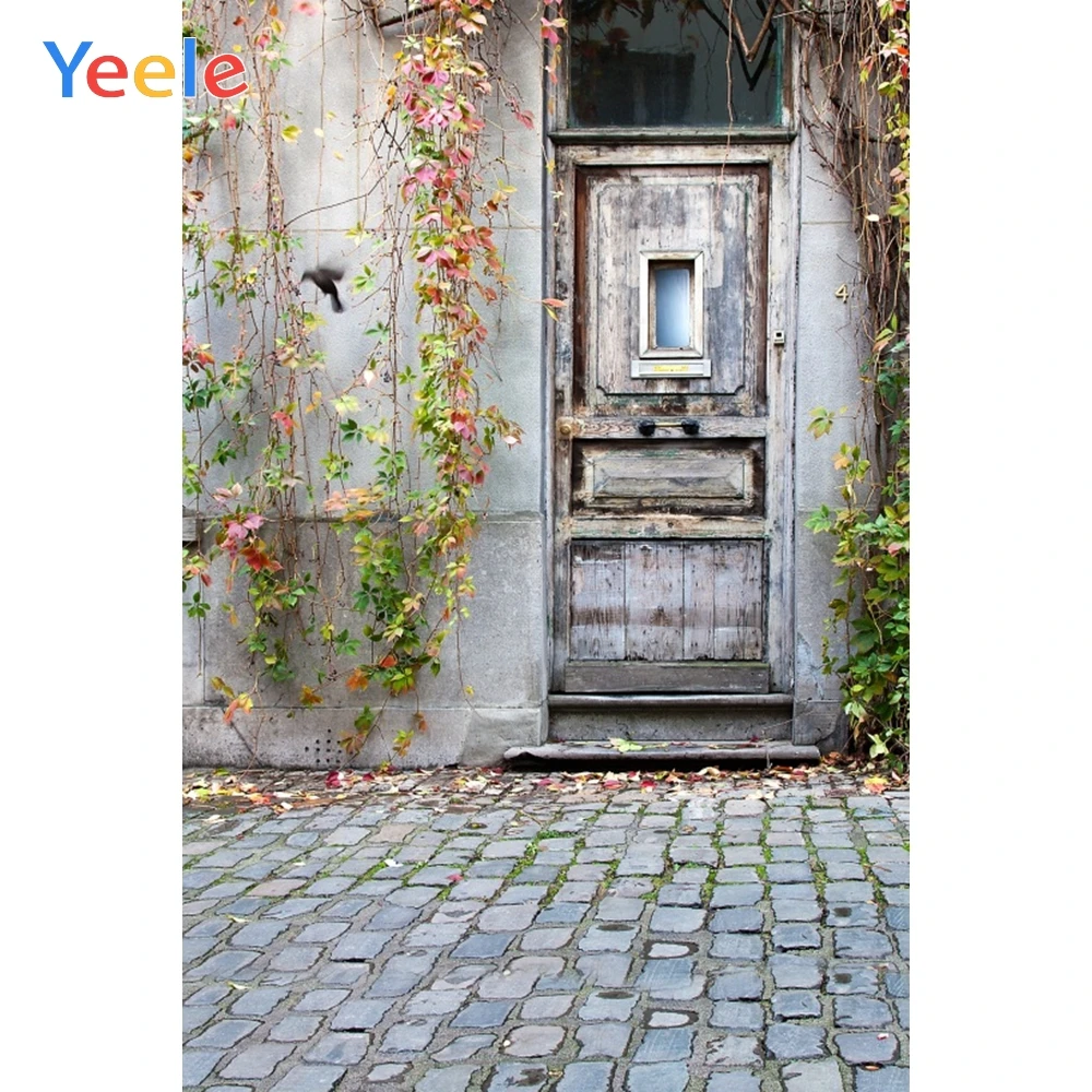 

Yeele Desert Old House Door Flower Branch Stone Road Photography Backgrounds Customized Photographic Backdrops for Photo Studio