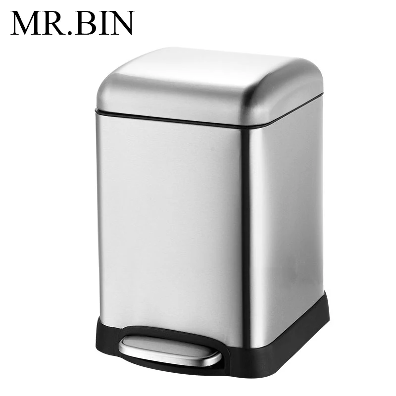 MR. BIN 12/20 л большая емкость Шаг Мусорный бак со съемным внутренним баком современный 410 нержавеющий стальной мусорный контейнер для кухни