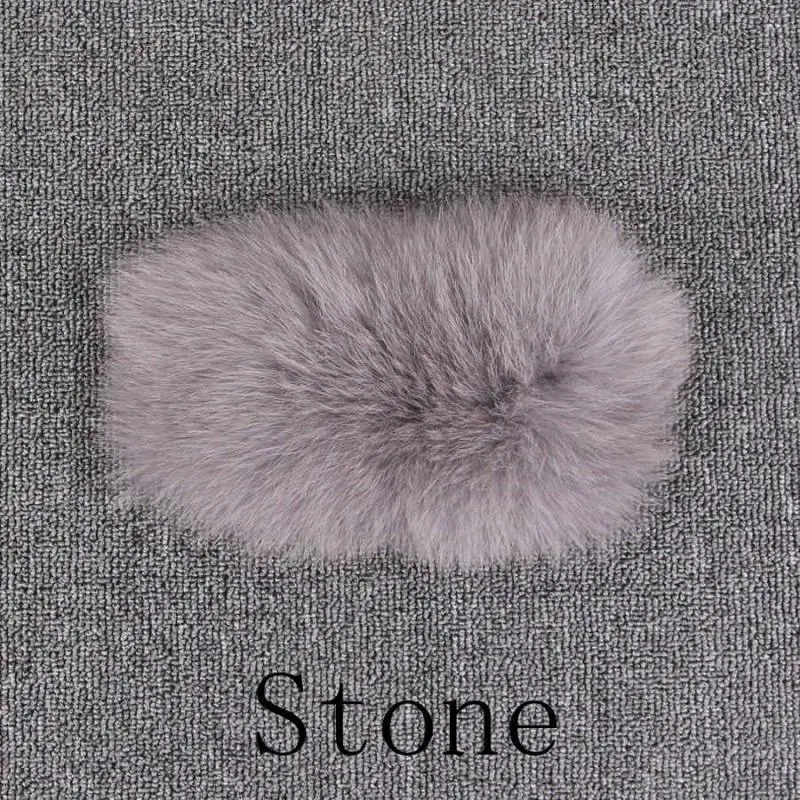 stone QIUCHEN PJ1824 Новое поступление Женская Шуба из натурального Лисьего меха пушистая зимняя верхняя одежда модная Высококачественная шуба - Цвет: stone