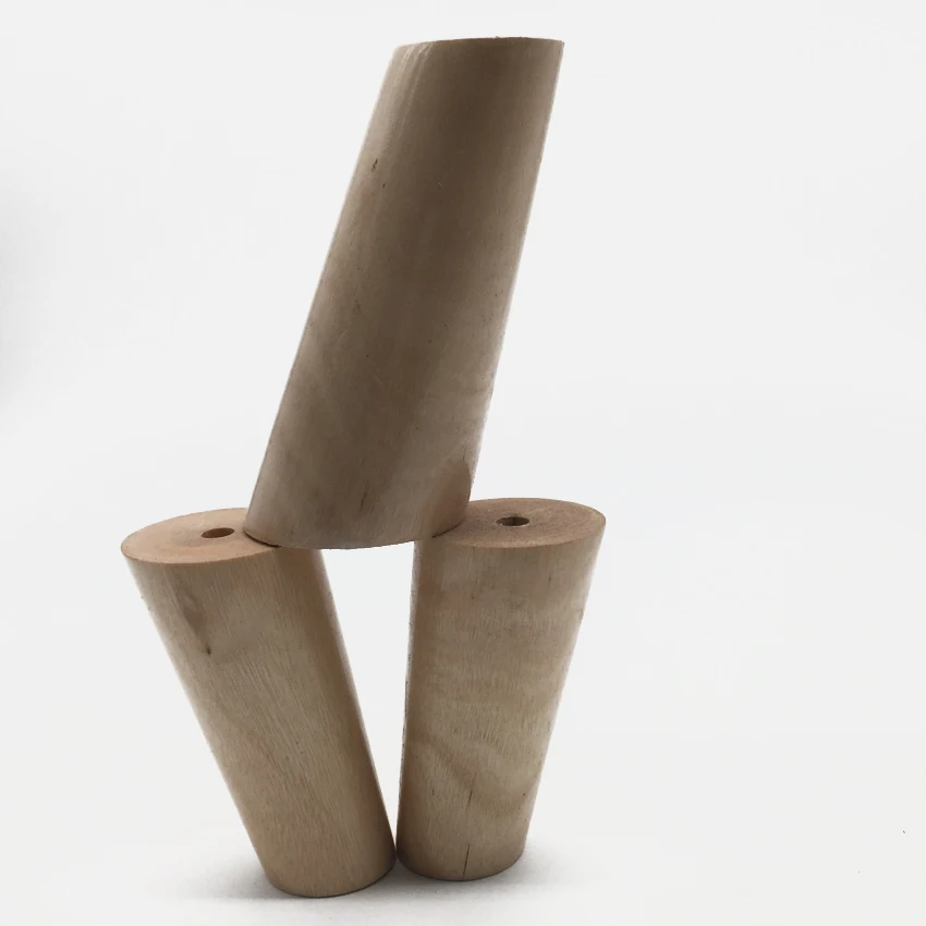 4 шт./лот) круглые деревянные ножки для мебели деревенский стол/ножки стула