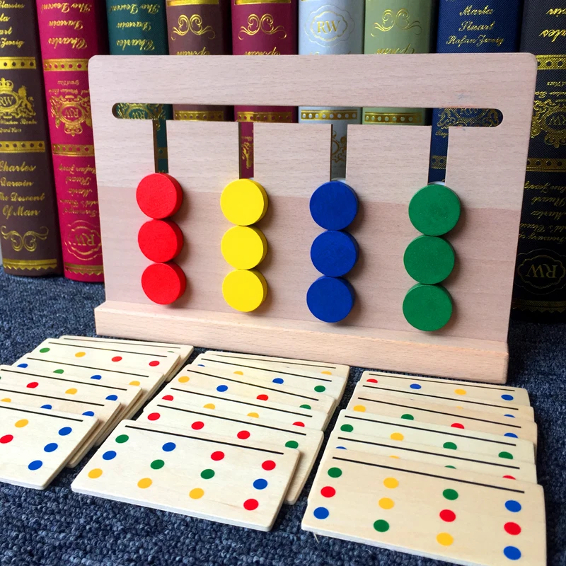 

18Models Early Education Four-color Walk Game Grab Board Montessori Toy For Baby Spatial Thinking Kids Intelligence Toy