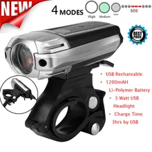 Высокое качество Топ Набор светодиодный велосипедный фонарь Usb Перезаряжаемый велосипедный фонарь передняя лампа безопасности