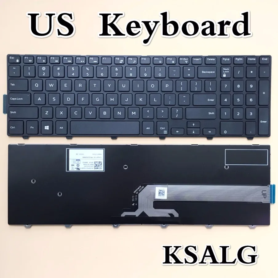 Новая английская клавиатура для ноутбука Dell Inspiron 15 3000 5000 3541 3542 3543 15-5542 15-5547 15-5545 без