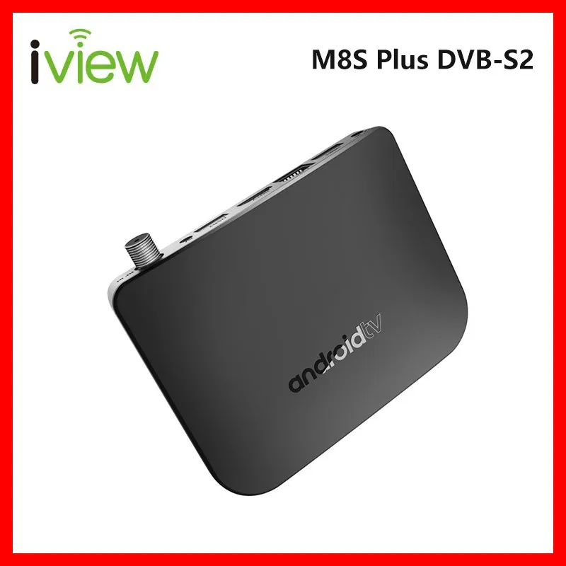 M8S Plus DVB-S2 Android DVB Box поддержка DVB-S2/S Amlogic S905D четырехъядерный 1 Гб ram 8 Гб rom Android 7,1 Встроенный 2,4G WiFi 100M LAN