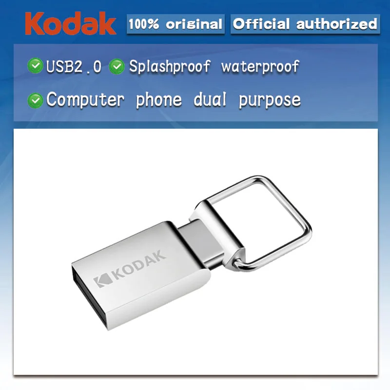 

Original Kodak Mini Metal pen drive K112 16GB USB Flash Drive 32GB flash Memory stick 64GB U Disk USB2.0 pendrive