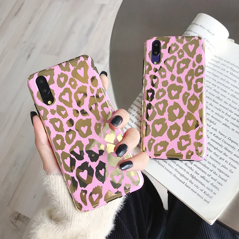 

Plating leopard spot case For Huawei P20 lite P20 Pro Mate 20 Mate 20 Pro for Huawei Hornor 9 Nova 3e 2s 3i soft tpu case