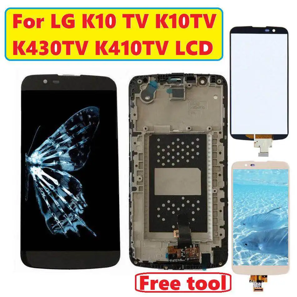 

Full Digitizer Touch Screen Panel + LCD Display with IC on flex (Not For K10 LTE) Assembly For LG K10 TV K10TV K430TV K410TV