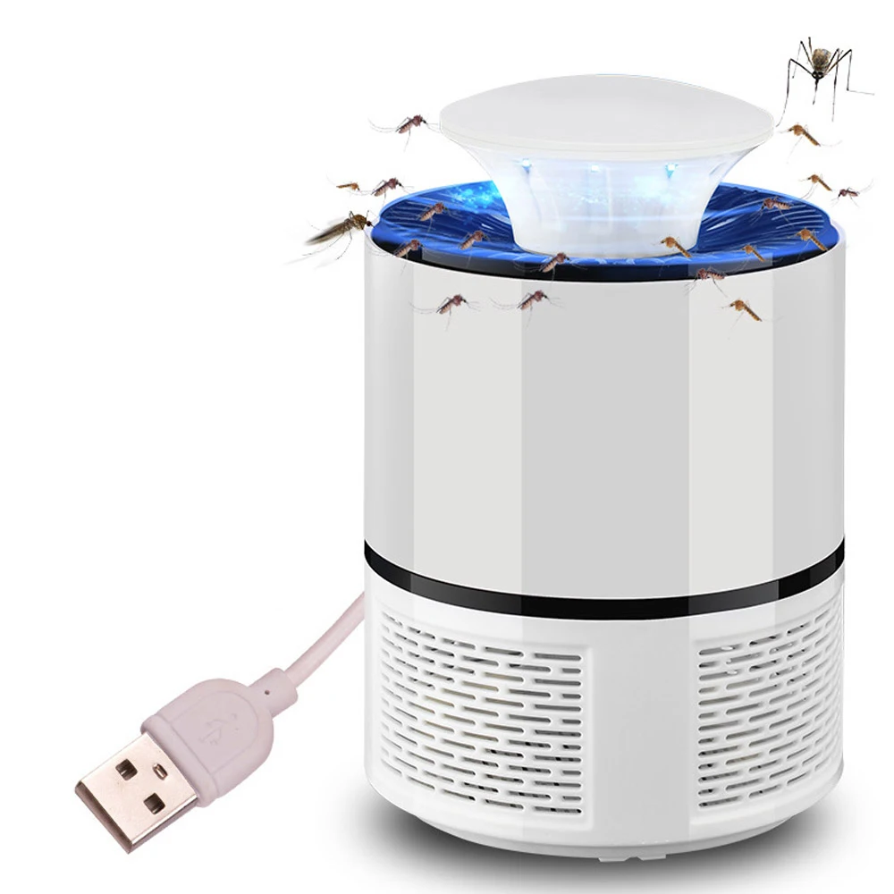 Светодиодный инсектицидная лампа USB электрическая ловушка для комаров, анти москитный Отпугиватель москитов средство светильник Ночной светильник мата комаров прибор от насекомых
