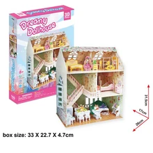 DIY деревянный кукольный дом наборы 1/24 миниатюрная кукольная мебель комплект ручной работы мини вилла Лофт модели зданий погремушки для детей