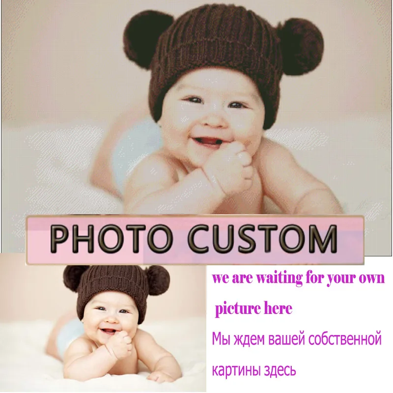 

Personal Photo Custom Making Full Drill Resin Rhinestone 5D Diy Diamond Painting Embroidery Pattern Needlework mosaic home decor