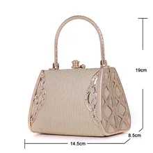 European Style Frauen-partei-handtasche-shiny Net Drill Diamante Abendtaschen Frauen Handtaschen Fashion Messenger Bags Freies Verschiffen