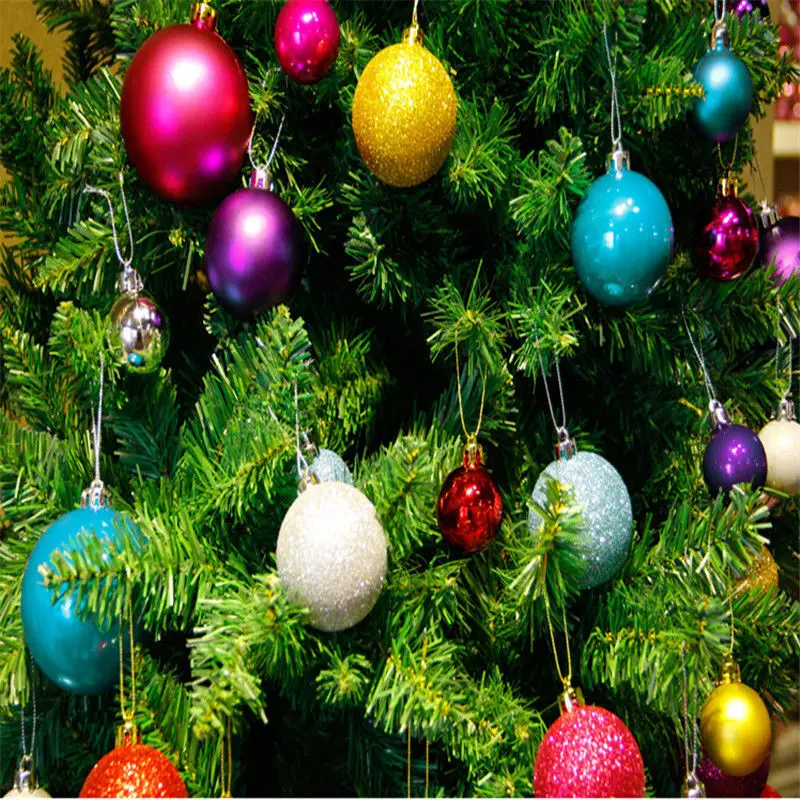 24pcs plastic christmas tree xmas balls decorations baubles party wedding ornament candy color christmas ball ornaments in ball ornaments from home garden - Christmas Balls Ornaments 24pcs plastic christmas tree xmas balls decorations baubles party wedding ornament candy color christmas ball ornaments in ball ornaments from home garden - Christmas Balls Ornaments