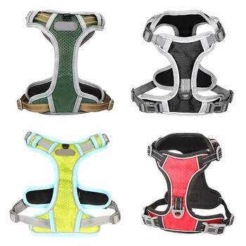 

Nylon Pet Dog Vest Harness All Weather Step-in Mesh Dog Harness Padded Vest Harnesses Clothes