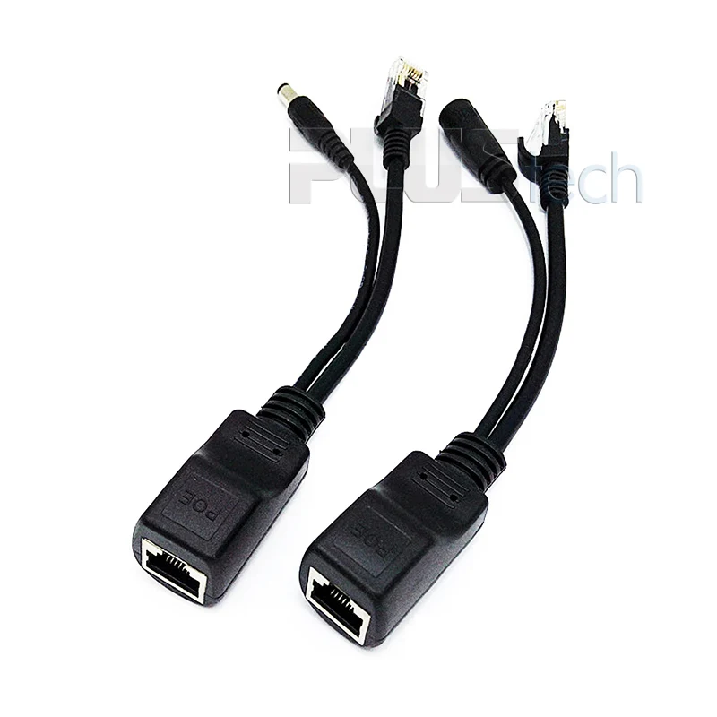

Passive PoE Injector and PoE Splitter Adapter Cable Kit with 5.5x2.1 mm DC Connector