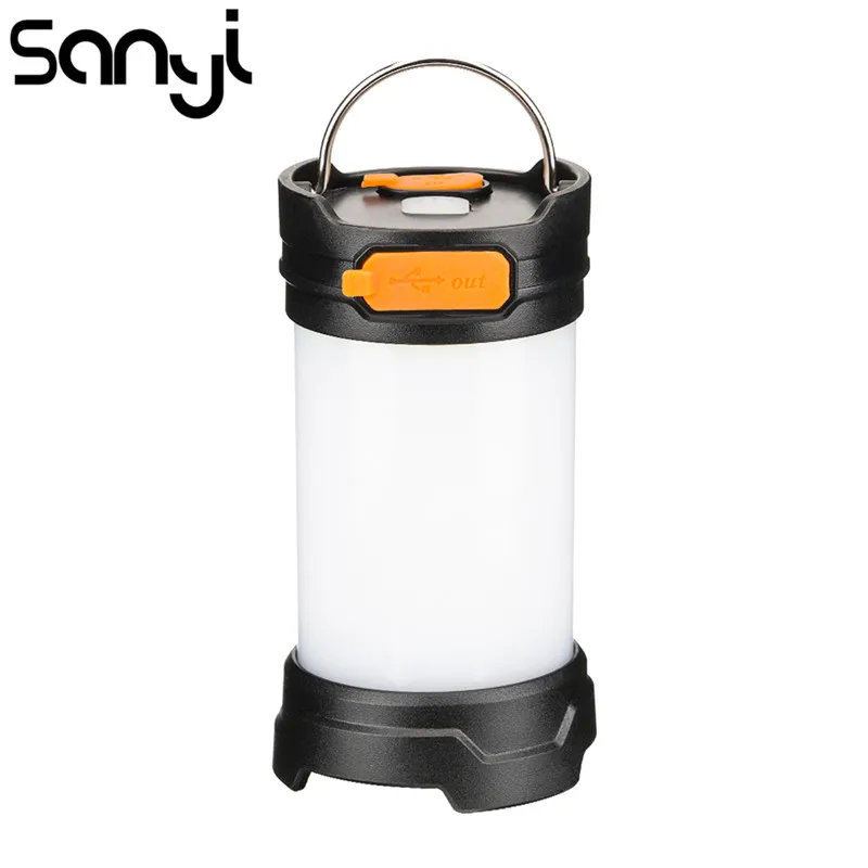 

SANYI NEW portable Light weight 4 modes shockproof Tent Lamp light USB charging flashlight torch for camping+USB cable