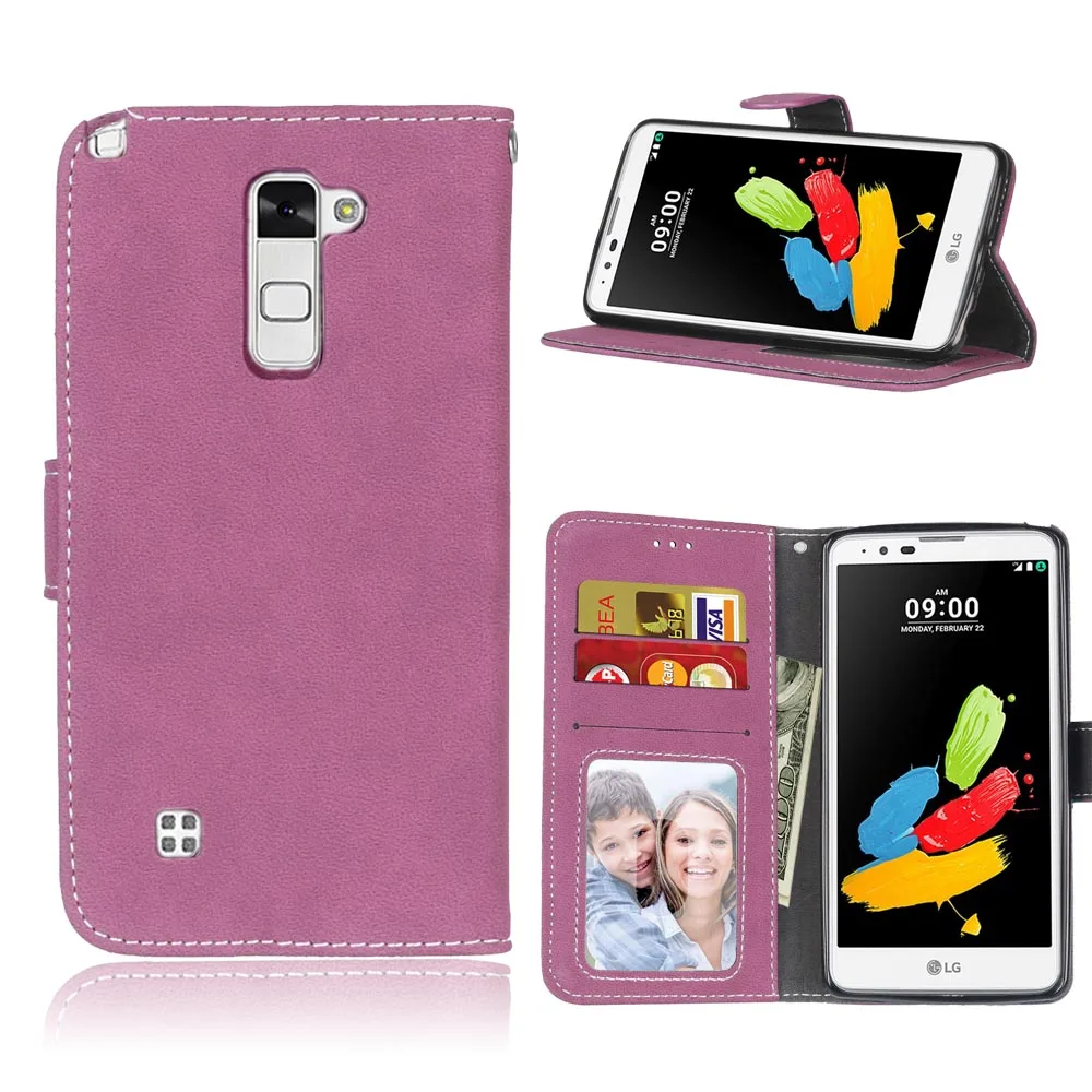 Download Retro Matte Leather Case For LG Stylo 2 Stylus 2 LS775 Cover Filp Stand Classical Wallet Photo ...