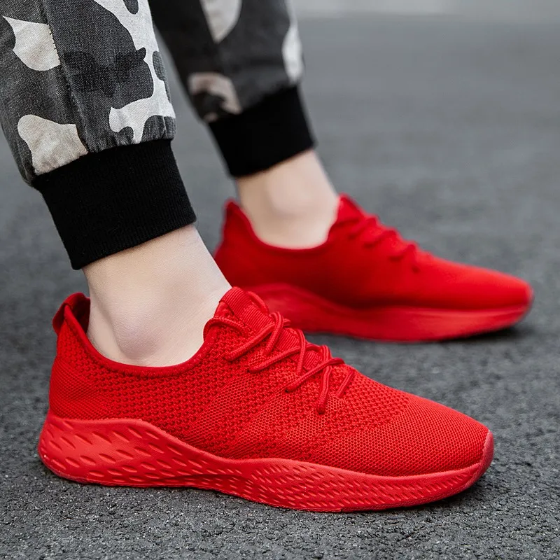 

2019 Summer Men Shoes Sneakers Mesh Breathable Shoes Men Casual Male Footwear For Sneakers Men Sport Fashion Big Size 46 RMC-085