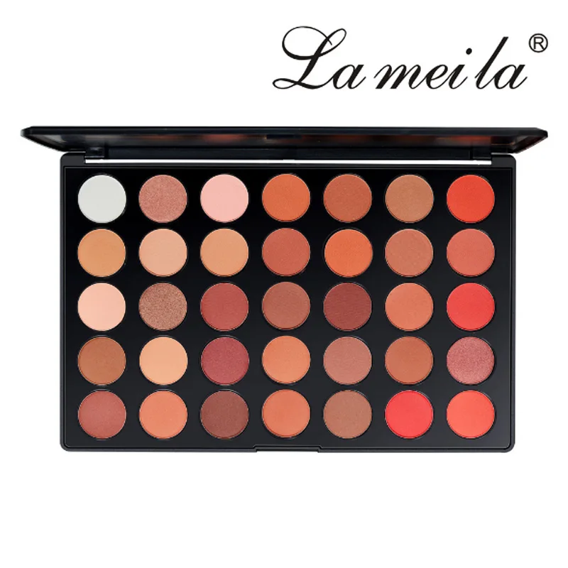 colour geometry brand 35 color eye shadow plate pearlescent light golden onion powder durable cosmetics. |