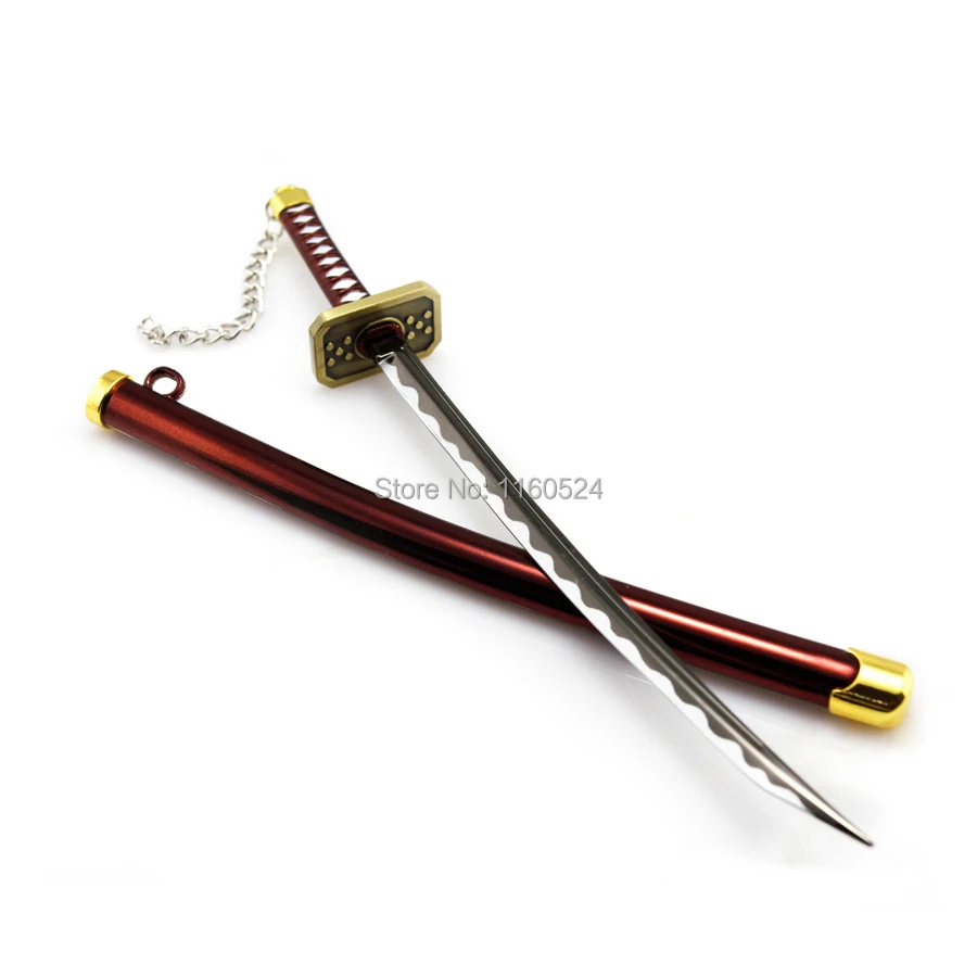 Bleach Kyoraku Shunsui Katana Sword Keychain Cosplay+ Display Stand New