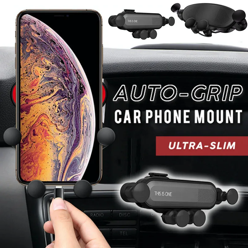 

Universal Car Phone Mount Auto Air Vent Grip Gravity Car Phone Holder NJ88