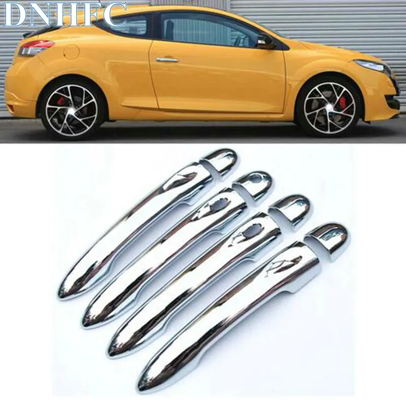 

DNHFC ABS Chrome trim Door Handle Covers Auto Car accessories For Renault Megane 3 III 2008-2016 3door 5door hatchback RS