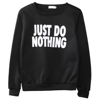 

Hot fashion Women Long Sleeve autumn Sweatshirts casual letter print casual o-neck pulovers sweatshirts tops