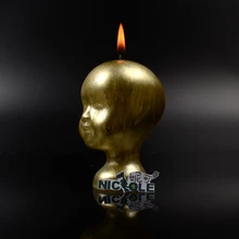 Николь силиконовая форма для изготовление мыла, свеч 3D кукла страшная форма головы ручной работы форма "Хэллоуин"
