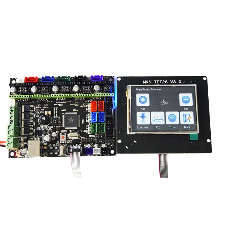 

MKS GEN-L V1.0 Main Board + MK TFT28/TFT32 Fulltouch Screen + USB Cable 3D Printer Parts SD998
