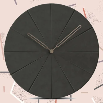 

Black Wood Wall Clock Simple Modern Nordic Minimalist Silent Clocks Artistic European Brief Wooden Wall Watch Home Decor