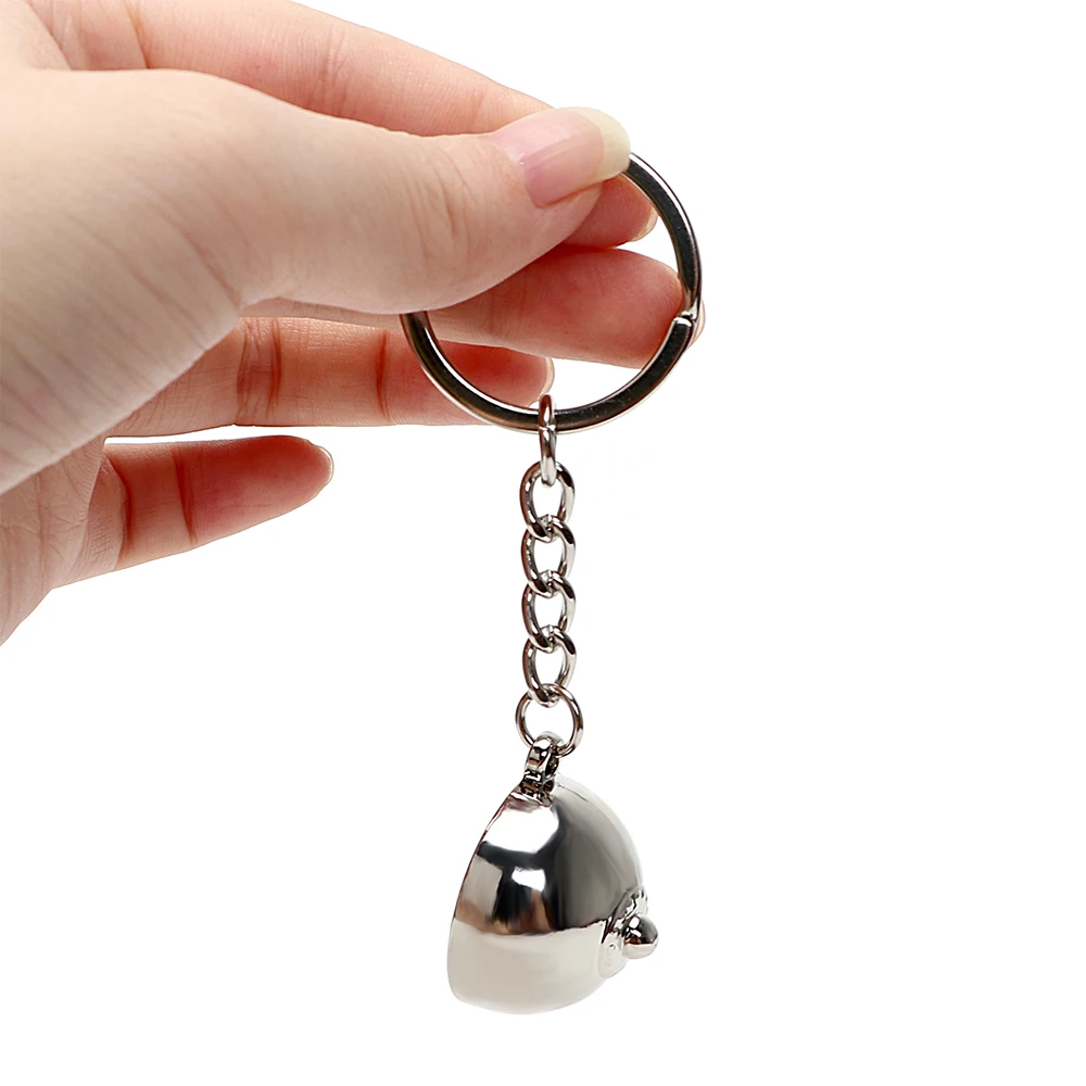 YOSOLO брелок для ключей в форме груди, креативный брелок для ключей, автомобильные аксессуары, брелок для ключей в виде сосков, украшение, металлический брелок для ключей, брелок для ключей