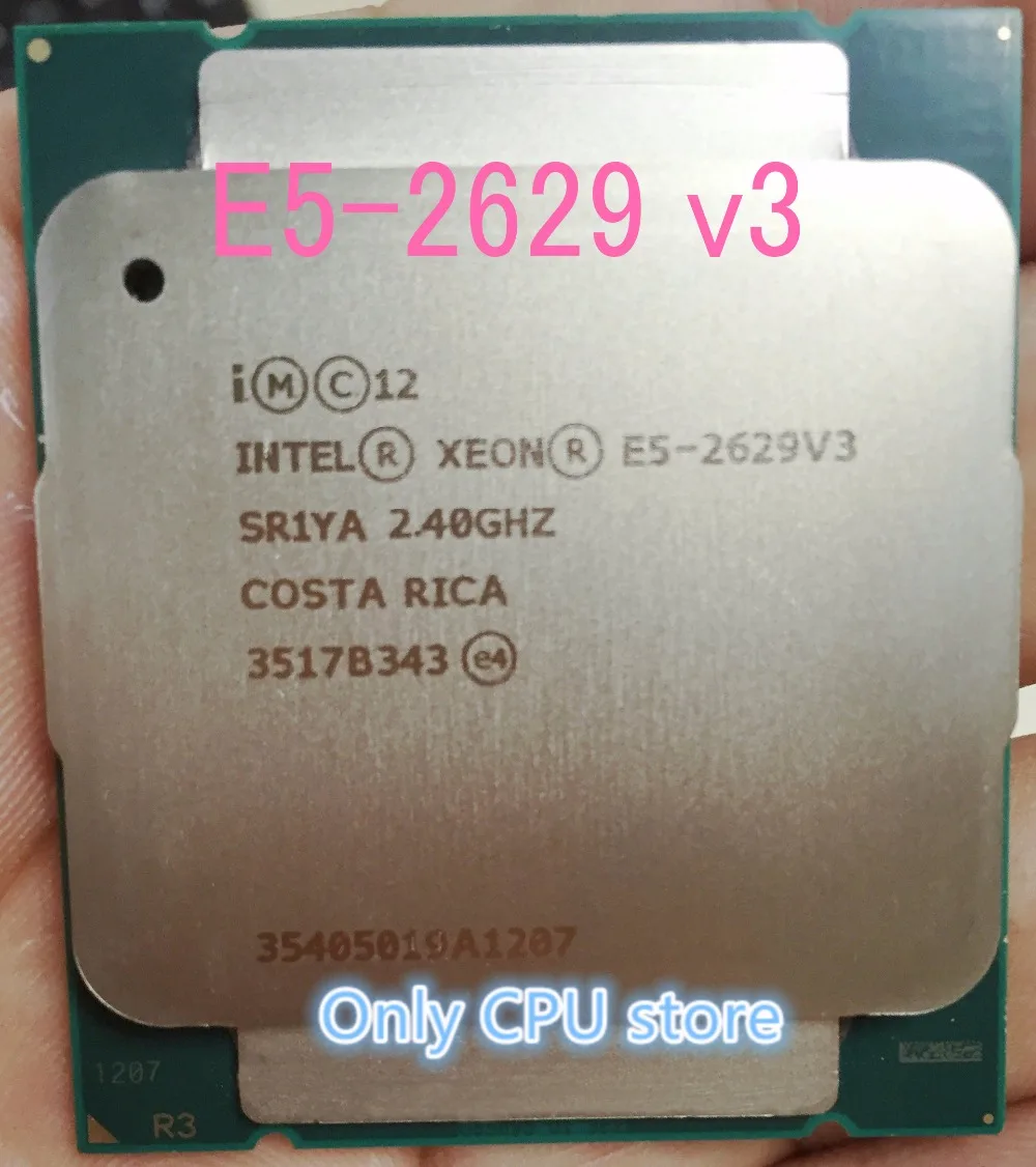 E5-2629 V3 Original Intel Xeon E5-2629V3 2.40GHZ 8-Core 20MB SmartCache E5 2629V3 DDR4 2133MHz FCLGA2011-3 85W free shipping top processor