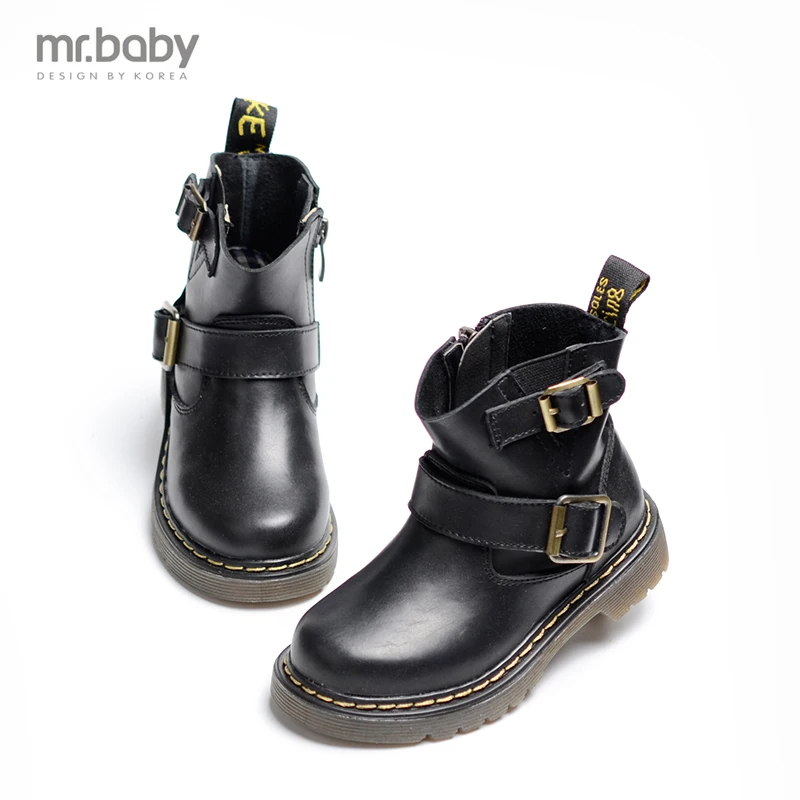

Mr.baby children Leather boots Boys and girls child boots