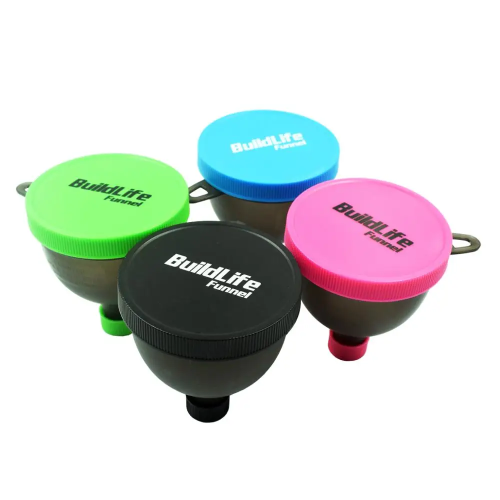 

QuiFit Portable Protein Powder Container Whey Protein Storage Multifunction Powder Box Funnel for Shaker Bottle 4 Packs BPA Free