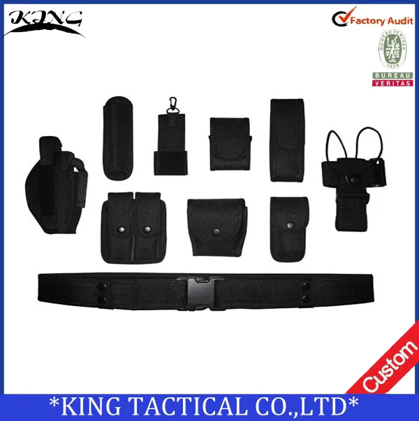 10 in 1 Military Multifunctional Police Duty belt Army tactical belt with pouches Waist Support