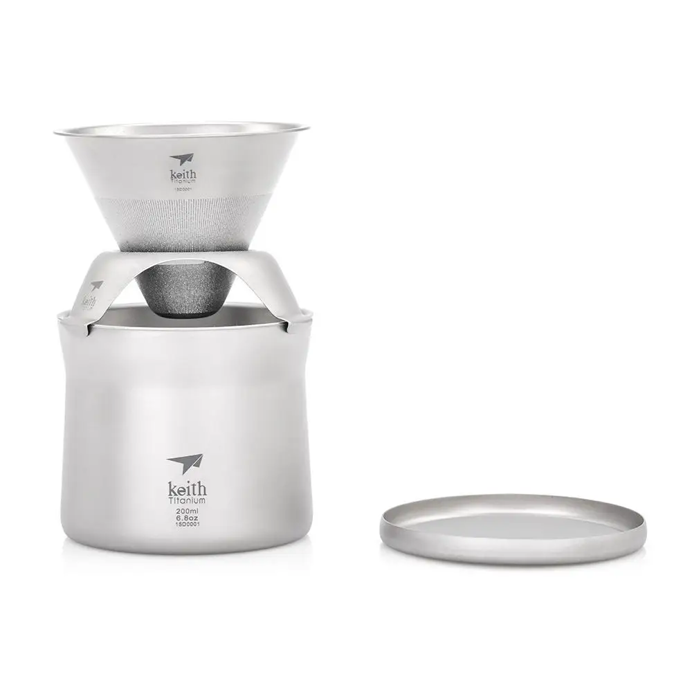 

Keith Ti3911 Titanium Mini Coffee Tea Cup Filter Cup a Set